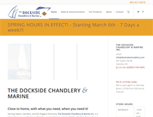 Tablet Screenshot of docksidechandlery.com